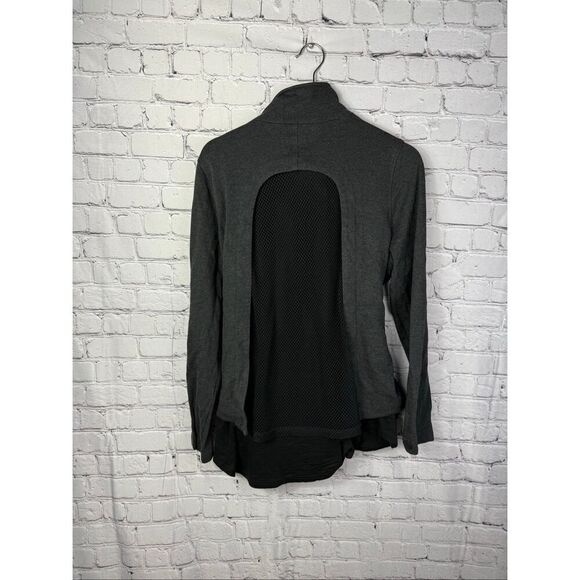 Cabi Carol Modern Full Mesh Paneled Jacket gray and black Medium - Picture 7 of 10